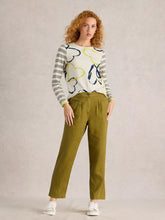Load image into Gallery viewer, Rowena Linen Trouser - Khaki Green