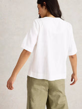 Load image into Gallery viewer, Ash Linen Blend Top - White