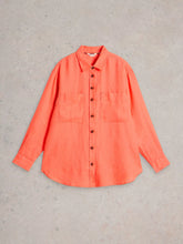Load image into Gallery viewer, Lydia Linen Shirt - Bright Orange