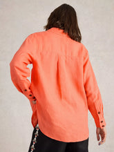 Load image into Gallery viewer, Lydia Linen Shirt - Bright Orange