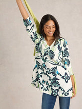 Load image into Gallery viewer, Blake Linen Tunic - Ivory Print