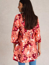 Load image into Gallery viewer, Blake Linen Tunic - Red Print