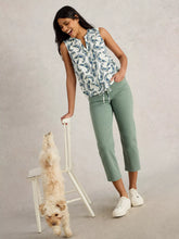 Load image into Gallery viewer, Tulip Sleeveless Shirt - Ivory Print