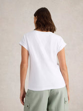 Load image into Gallery viewer, Nelly Embroidered Tee - White