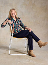 Load image into Gallery viewer, Annie Jersey Shirt - Navy Print