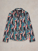 Load image into Gallery viewer, Annie Jersey Shirt - Navy Print