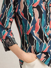 Load image into Gallery viewer, Annie Jersey Shirt - Navy Print