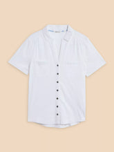 Load image into Gallery viewer, Annie Short Sleeve Embroidered Shirt - White