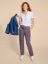 Load image into Gallery viewer, Annie Short Sleeve Embroidered Shirt - White