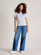 Load image into Gallery viewer, Abbie Cotton Tee - Striped