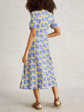 Load image into Gallery viewer, Megan Midi Dress - Blue Print