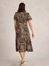 Load image into Gallery viewer, Rua Jersey Dress - Black Print