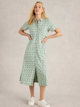 Load image into Gallery viewer, Rua Jersey Dress - Green Print