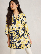 Load image into Gallery viewer, Blake Linen Tunic - Yellow Print