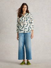 Load image into Gallery viewer, Sophie Organic Cotton Shirt - Ivory Print