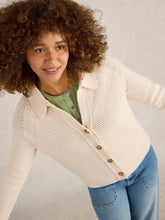 Load image into Gallery viewer, Chaterly Cotton Cardigan - Cream