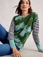 Load image into Gallery viewer, Olive Printed Jumper