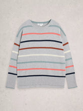 Load image into Gallery viewer, Olive Striped Jumper - Grey