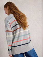 Load image into Gallery viewer, Olive Striped Jumper - Grey