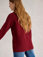 Load image into Gallery viewer, Jana Cotton Jumper - Deep Red