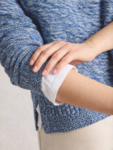 Load image into Gallery viewer, Victoria Cotton Jumper - Blue Knit