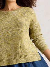 Load image into Gallery viewer, Victoria Cotton Jumper - Chartreuse Knit
