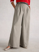 Load image into Gallery viewer, Sasha Wide Leg Tweedy Trouser - Grey