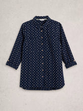 Load image into Gallery viewer, Sophie Longline Shirt - Navy