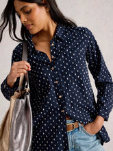 Load image into Gallery viewer, Sophie Longline Shirt - Navy