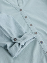 Load image into Gallery viewer, Annie Mix Material Cotton Shirt - Dusty Green