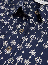 Load image into Gallery viewer, Rua Jersey Shirt Dress - Navy Print