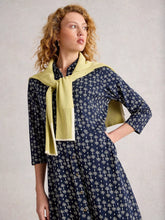 Load image into Gallery viewer, Rua Jersey Shirt Dress - Navy Print