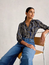Load image into Gallery viewer, Annie Cotton Jersey Shirt - Black Print