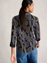 Load image into Gallery viewer, Annie Cotton Jersey Shirt - Black Print