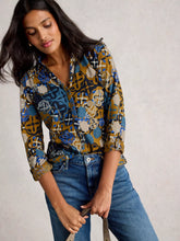 Load image into Gallery viewer, Annie Cotton Jersey Shirt - Chartreuse Print