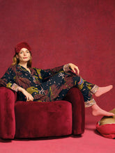 Load image into Gallery viewer, Nina Cotton PJ Top - Black Print