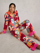Load image into Gallery viewer, Nina Cotton PJ Bottoms - Red Print