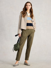 Load image into Gallery viewer, Twister Chino Ankle Trouser - Khaki Green