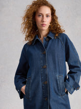 Load image into Gallery viewer, Oakleigh Denim Coat - Mid Denim