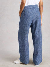 Load image into Gallery viewer, Ally Linen Wide Leg Trouser - Chambray Blue