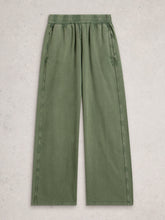 Load image into Gallery viewer, Parker Wide Leg Cotton Jogger - Mid Green