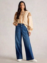 Load image into Gallery viewer, Tia Wide Leg Full Length Jean - Dark Denim