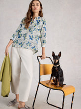 Load image into Gallery viewer, Sophie Organic Cotton Long Sleeve Shirt - Ivory Print