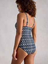 Load image into Gallery viewer, Printed Swimsuit - Navy