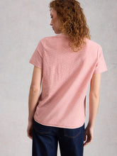Load image into Gallery viewer, Clara Striped Cotton Tee - Pink
