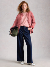 Load image into Gallery viewer, Clara Striped Cotton Tee - Pink