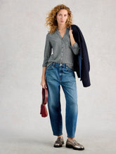 Load image into Gallery viewer, Annie Cotton Jersey Shirt - Navy Multi