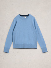 Load image into Gallery viewer, Katie Cotton/Merino Blend Sweater - Mid Blue