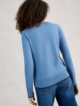 Load image into Gallery viewer, Katie Cotton/Merino Blend Sweater - Mid Blue