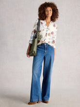 Load image into Gallery viewer, Annie Cotton Jersey Shirt - Ivory Multi